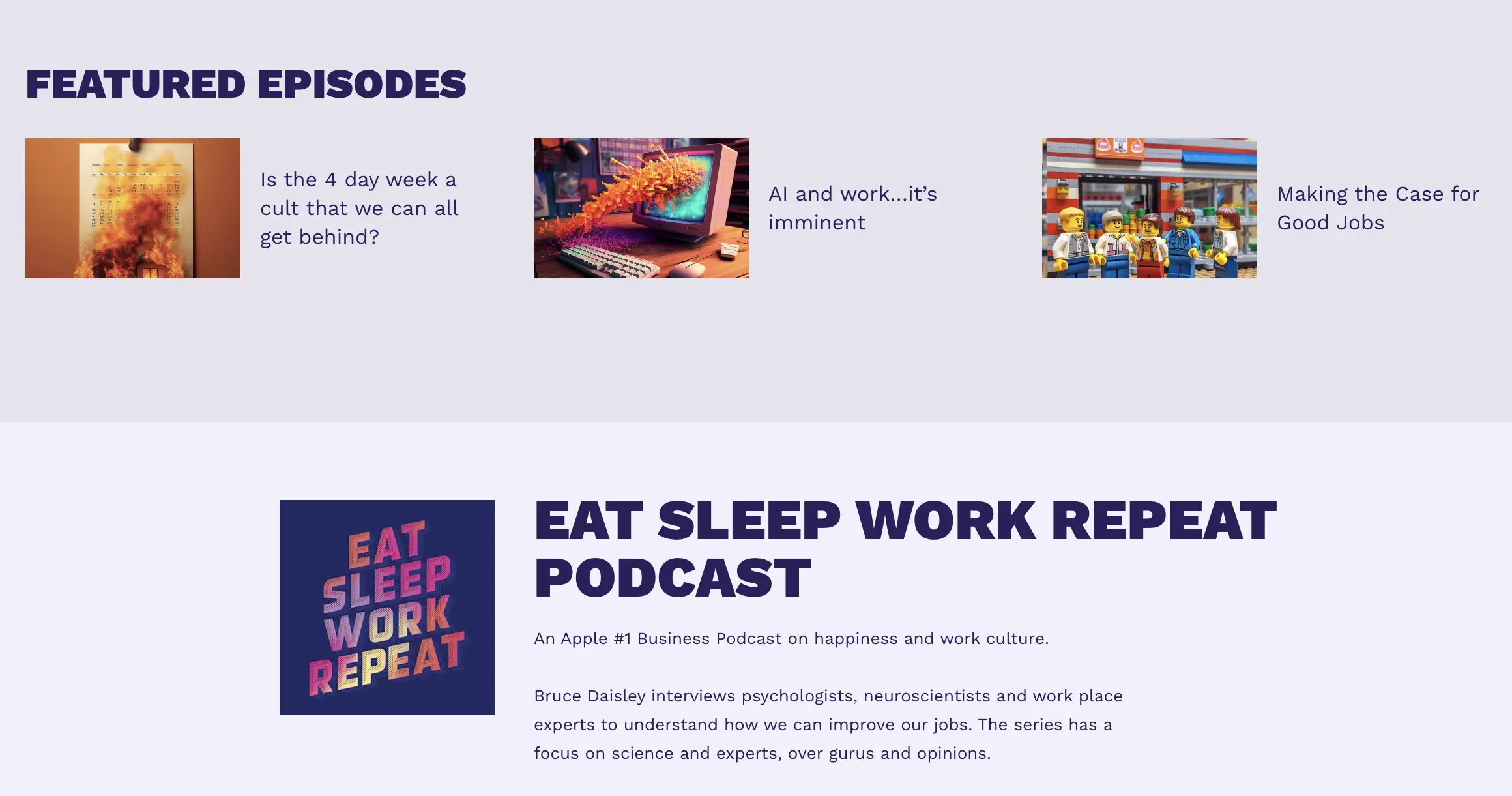 eat sleep work podcast